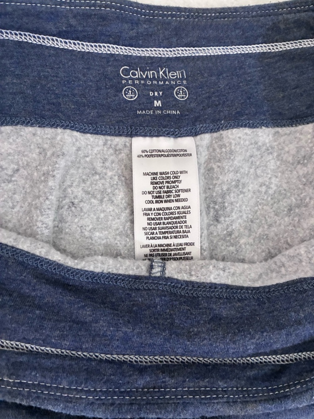 Calvin Klein Navy Jogger Sweatpants | Logo Side | Cozy Lounge Fit - Picture 5 of 9